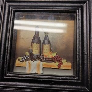 Chic Black Picture Frame with Intricate Accents